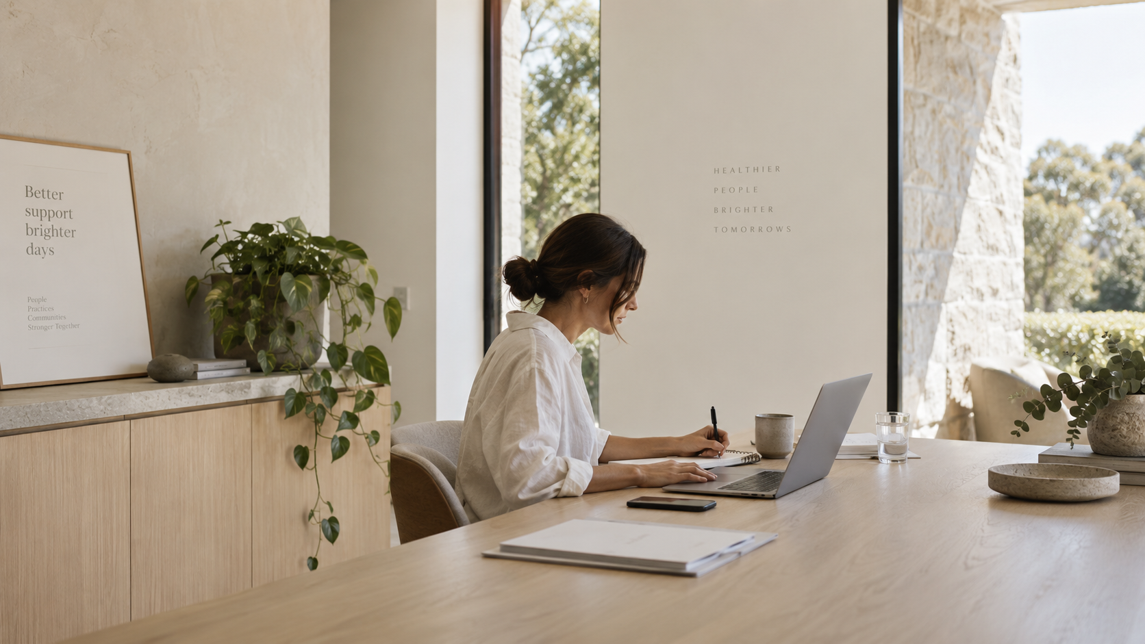 Virtual reception support for allied health practices